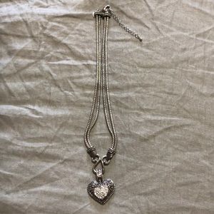 Lia Sophia silver heart necklace